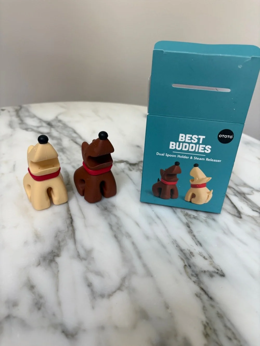 NEW Best Buddies Dog Dual Spoon Holder & Steam Releaser
